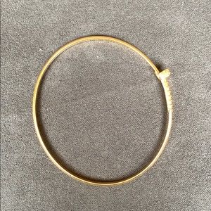 Nail bangle 18K Real Saudi gold.